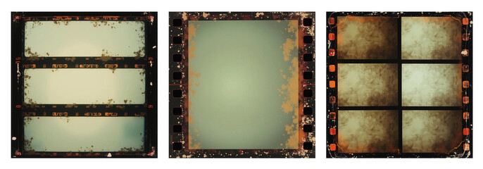 Medium format color film frame. Blank large format blank film negative or picture frame, free photo space.