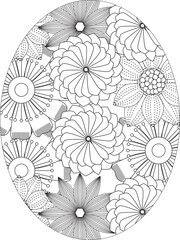 Wall Mural - PrintFlowers Coloring Pages For Adules