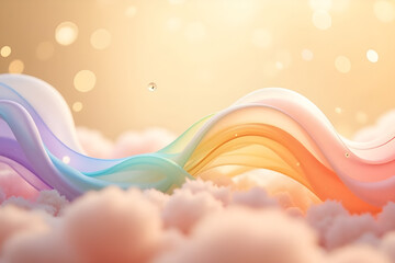 Wall Mural - abstract colorful background with bubbles