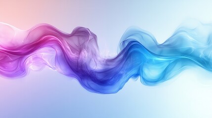 Wall Mural - Abstract colorful smoke swirls, pastel background, design element (1)