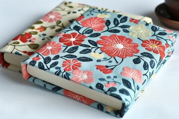 Canvas Print -  handmade fabric book covers