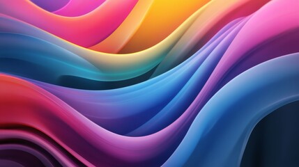 Wall Mural - Abstract Colorful Fluid Waves Graphic Design