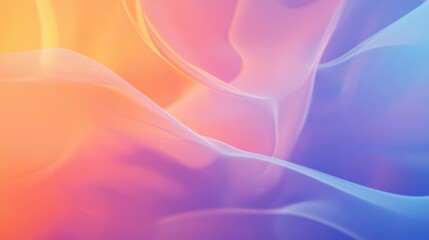 Poster - Abstract Gradient Background with Smooth Curves and Vibrant Colors