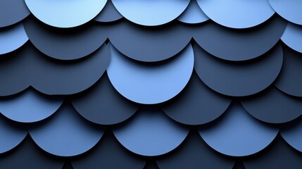 Wall Mural - Abstract blue circle pattern background texture