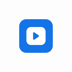 video player page icon sign vector