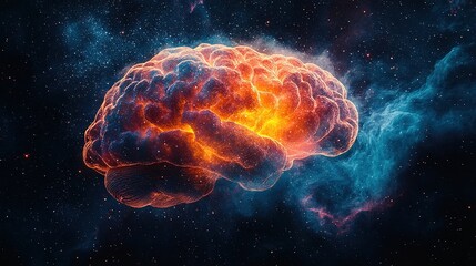 Wall Mural - exploring the cosmic brain a stunning visualization of neural networks in the universe