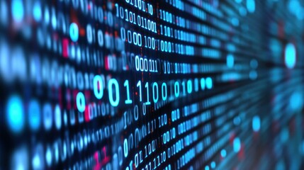 Abstract binary code stream.