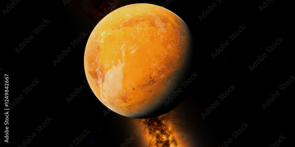 mars-planet-and-milky-way-mars-is-a-planet-in-our-solar-system-that-s