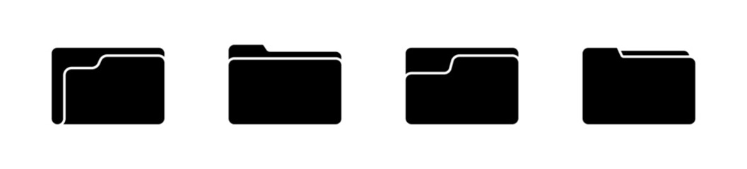 Wall Mural - file folder in flat style. file folder icons. vector file folder. folder flat vector icon. folder de