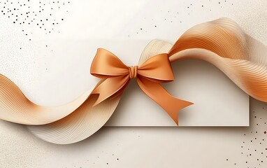 Sticker - Elegant Ribbon Bow Gift Wrapping