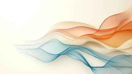 Poster - Abstract wavy design, pastel colors, background, website