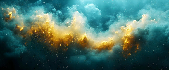 Abstract Colorful Nebula Space Design