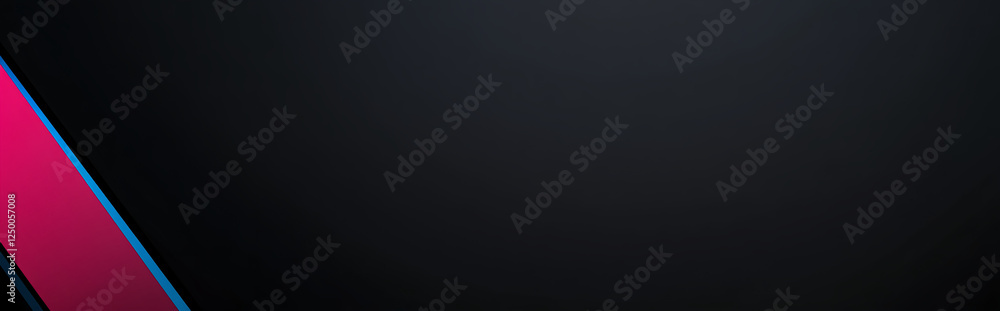 Dark background with a horizontal gradient color light beam from left ...