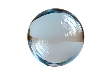 Leinwandbilder - A beautifully crafted clear glass sphere reflects its surroundings, capturing light with a magical allure that enchants viewers and inspires creativity.