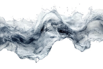 Leinwandbilder - A stunning abstract representation of flowing water, showcasing dynamic movement and the beauty of natural elements in an artistic form.