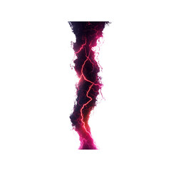Wall Mural - Abstract Pink and Purple Lightning Bolt Energy Vortex