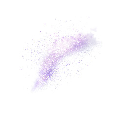 Wall Mural - Abstract Purple and White Powder Explosion on on white background