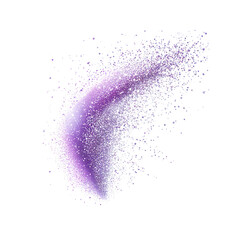Wall Mural - Abstract Purple Particle Burst Exploding Stardust Design Element