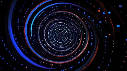 Wall Mural - mesmerizing swirling galaxy with vibrant colors in a cosmic spiral of light