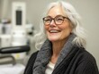 © MILKY_PS - Radiant Smile Portrait of a Mature Woman with Glasses, Showcasing Joy and Wisdom, Captured in a Moment of Authentic Happiness Explore the Beauty of Aging Gracefully and the Power of Positive Emotions