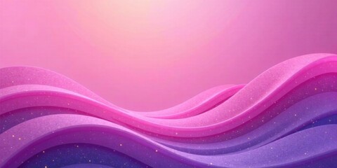 Poster - Abstract Pink and Purple Swirling Waves with Subtle Sparkle A Dreamy Background Image