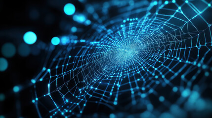 Techno-colored cobwebs