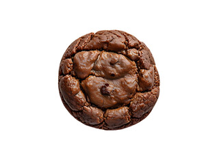 Wall Mural - Chocolate cookie isolated on white.