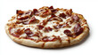 © nuttachet chinavong - Delicious pizza topped with crispy bacon and melted cheese, perfect for sharing