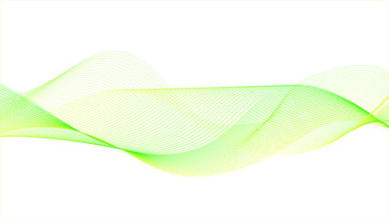 Wall Mural - abstract wave background with yellow line color element.technology abstract wave lines on white back