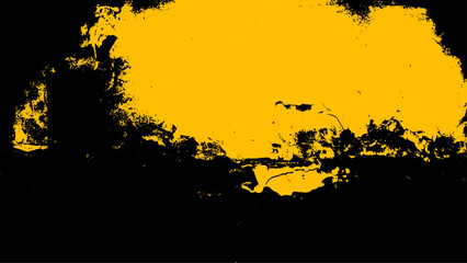 Wall Mural - hand painted watercolor. watercolor background. black and yellow background. abstract watercolor bac