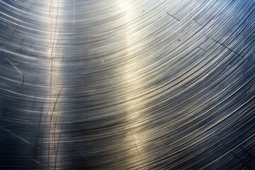 Wall Mural - metallic surface with visible lines curves and steel texture