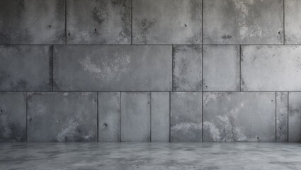 Canvas Print - Gray concrete wall texture with a modern industrial feel suitable for backgrounds in design and architectural projects.