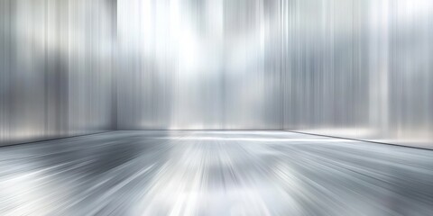 Poster - Abstract Silver Background with Blurred Lines Creating a Modern and Sleek Atmosphere Ideal for Backgrounds, Textures, and Creative Designs