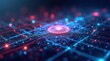 © K1drock - Futuristic 3D illustration of wireless data transmission in cyberspace, showcasing high-speed internet and data flow with neural network elements