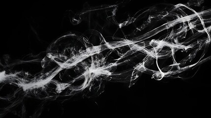 Aufkleber - Captivating abstract image showcasing flowing bursts of dynamic electrifying energy in an intense dark and dramatic background  The shimmering luminescent trails create a mesmerizing