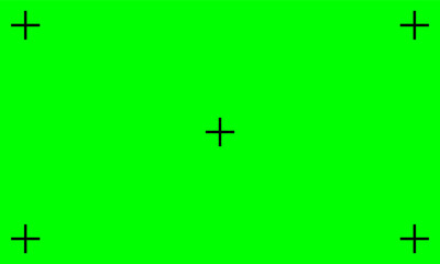 Wall Mural - Chroma key background. Green screen with point icon. Vector stock illustration