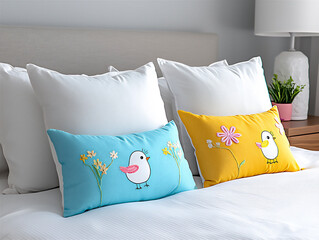  hand-sewn spring pillows