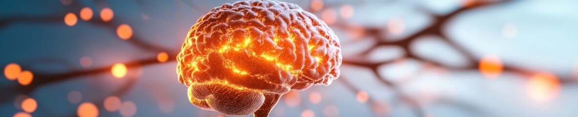 Leinwandbilder - Glowing Synapses Futuristic Neural Network in Digital Space - AI Visualization for Technology Integration in Modern Business Strategies and Intelligent Automation