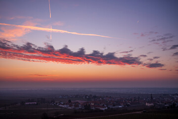 Wall Mural - sunrise over the city