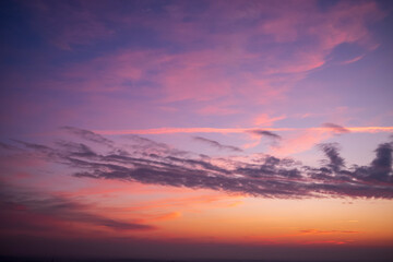 Wall Mural - pink morning clouds