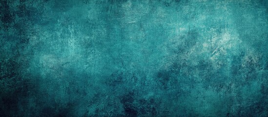 Wall Mural - Textured teal background with grunge effects ideal for custom text overlay or image placement in design projects.