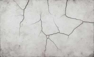 Wall Mural - Abstract white cracked texture background