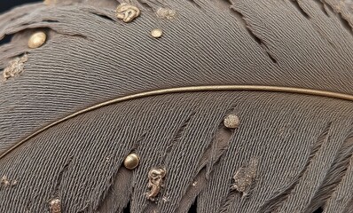 Wall Mural - Detailed close-up of a bird feather