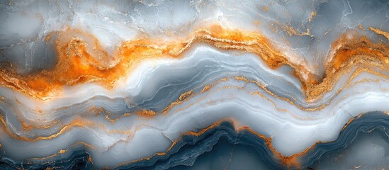 Wall Mural - elegant marble texture background in shades of gray, orange, and white showcasing natural patterns a