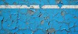 © Cyber Shutter - Worn blue rubber surface of a treadmill or running track with peeling paint and cracks, showcasing outdoor athletic texture and wear.