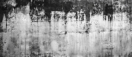 Black grunge textured concrete wall background with film grain effect ideal for design projects and artistic applications