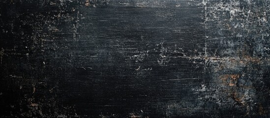 Blackboard texture with grunge effect on black background ideal for creative design projects and textured wallpaper applications.