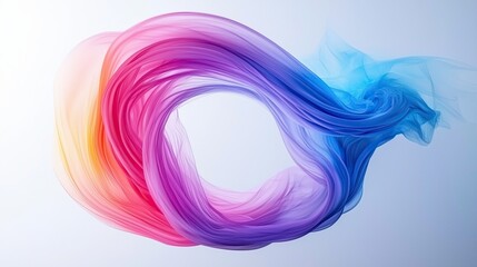 Wall Mural - Passover concept, Colorful Flowing Waves of Soft Fabric Creating Dynamic Artistic Background in Bright Colors