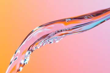 Poster - Digital Glitch Aesthetic in Oral Care Pixelated Toothbrush Under Water Stream - Vibrant Neon Hygiene Art for Modern Health Promotion and Tech-Driven Branding