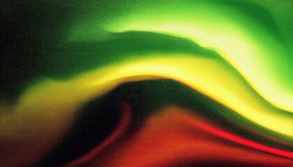 Aufkleber - abstract digital wave pattern in green, yellow, and red tones creating a fluid texture for artistic background